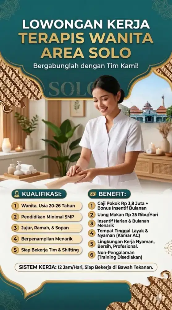 Lowongan Kerja Terapis Wanita