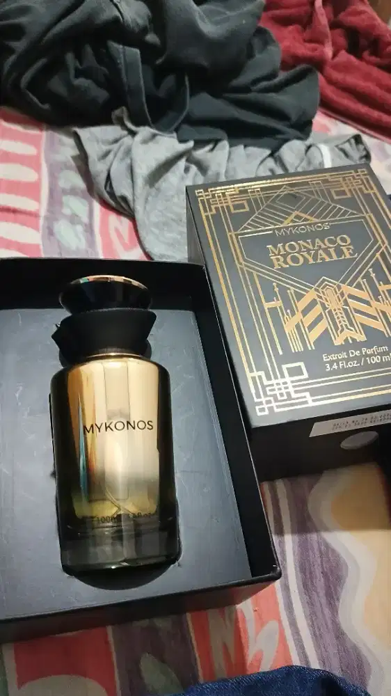 Parfum mykonos Monaco royal 100ml baru kepake 4spray