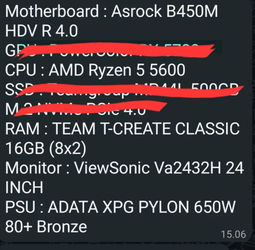 Pc AMD Ryzen 5 5600
