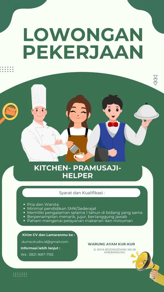 Dibutuhkan segera