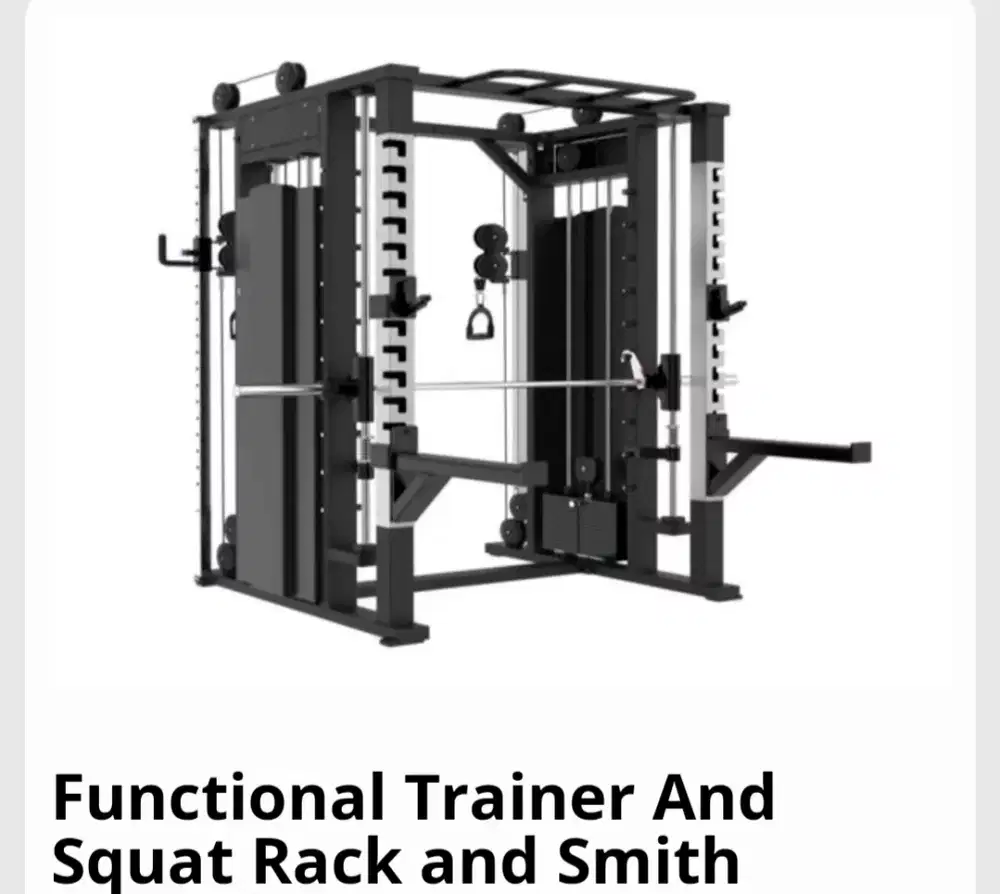 Functional Trainer and squat rack and smhit machine TB89C