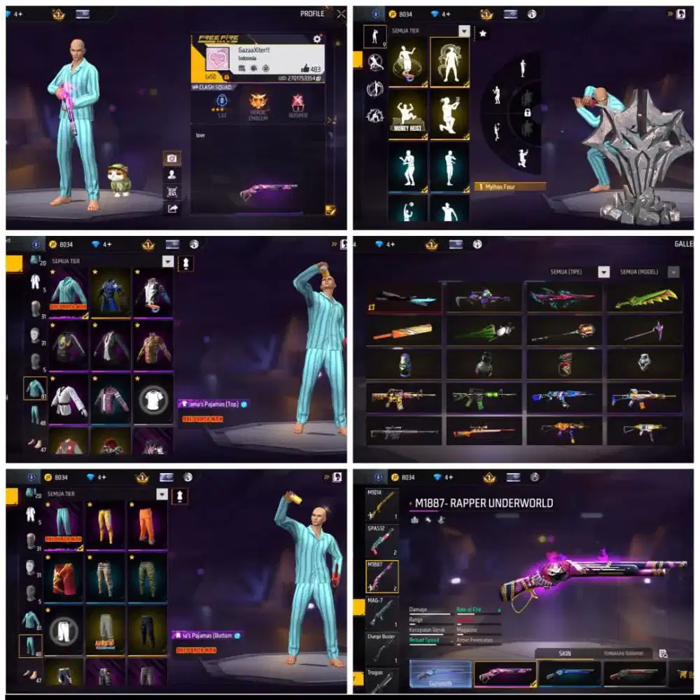 Jual akun ff murah meriah yg minat lansung inbok