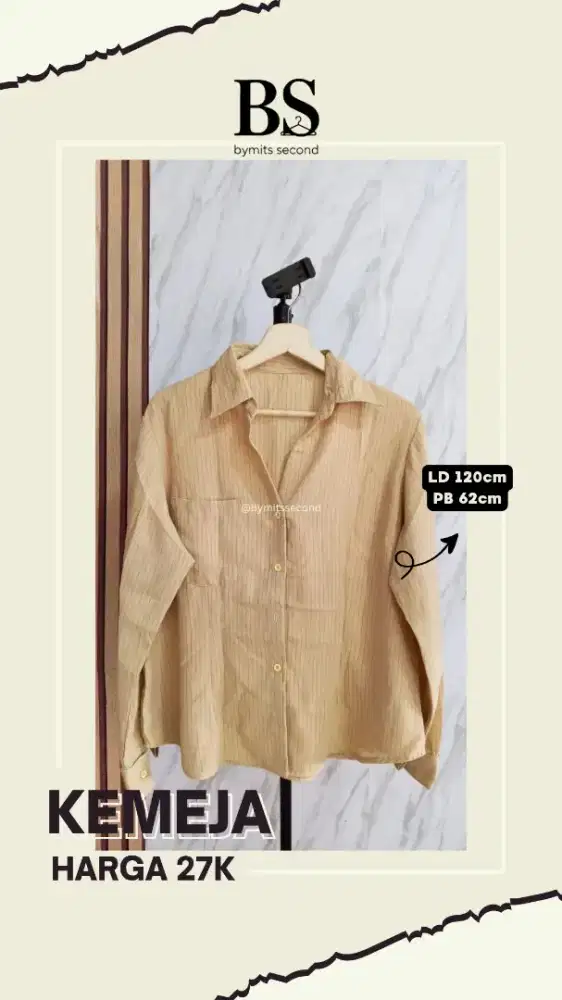 Bymits Second Kemeja Oversize Cantik