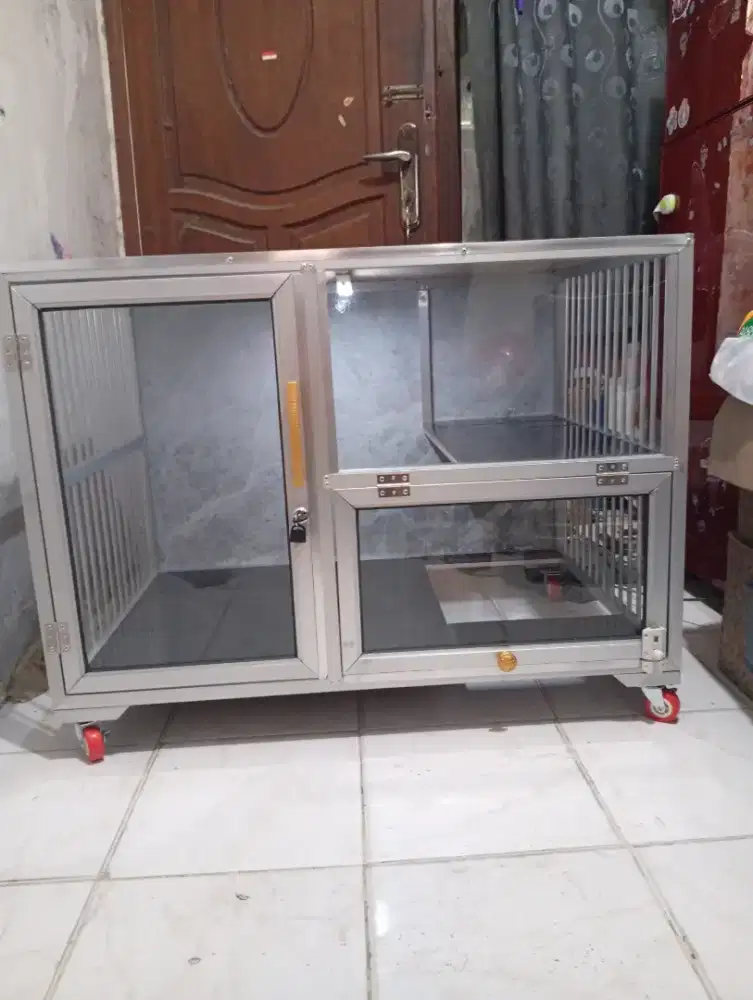 Kandang kucing alumunium