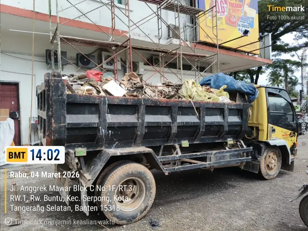 Jasa buang puing dan angkut sampah
