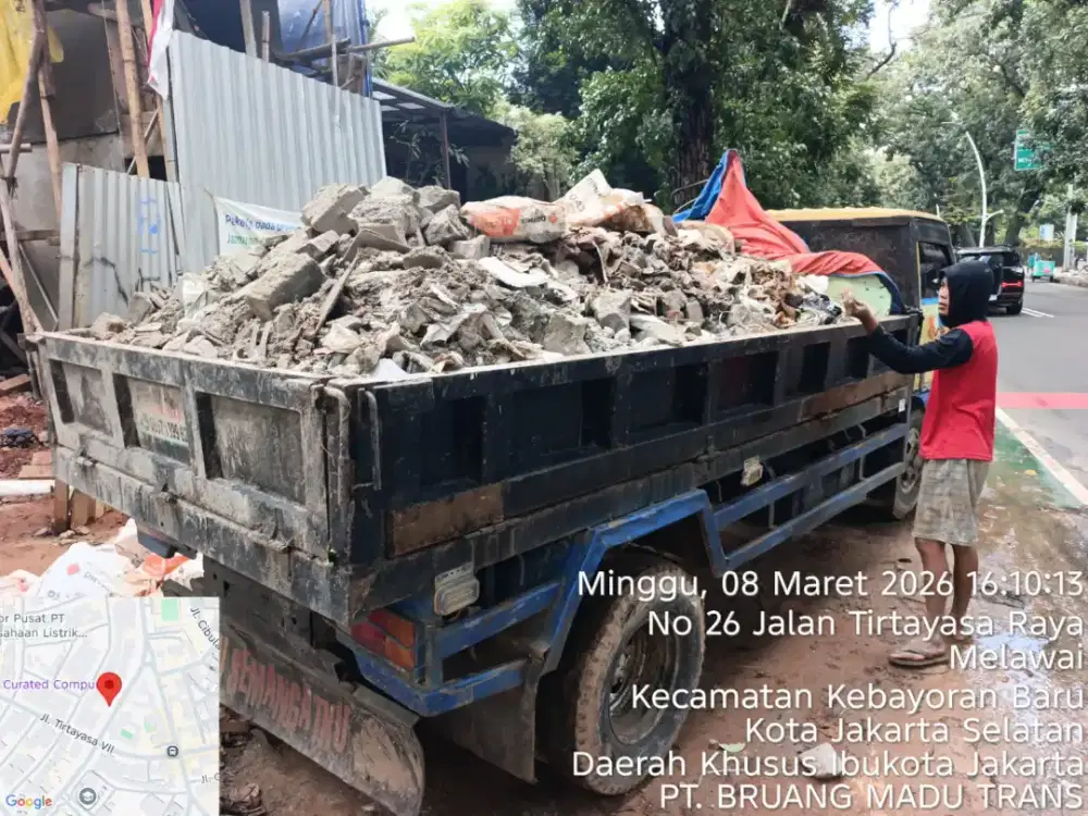 Jasa buang puing dan angkut tanah