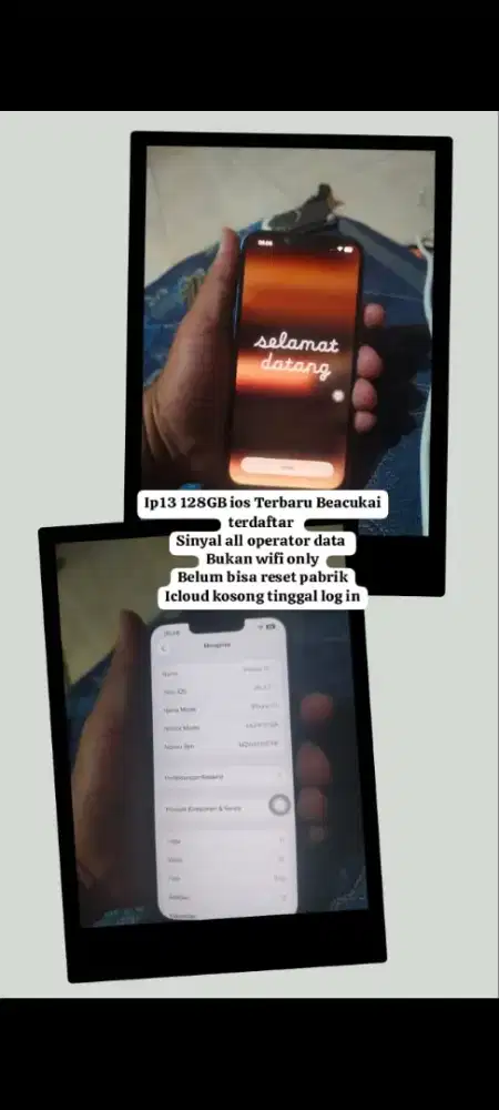 Iphone 13 128 ex beacukai (emai terdaftar) dan ibox