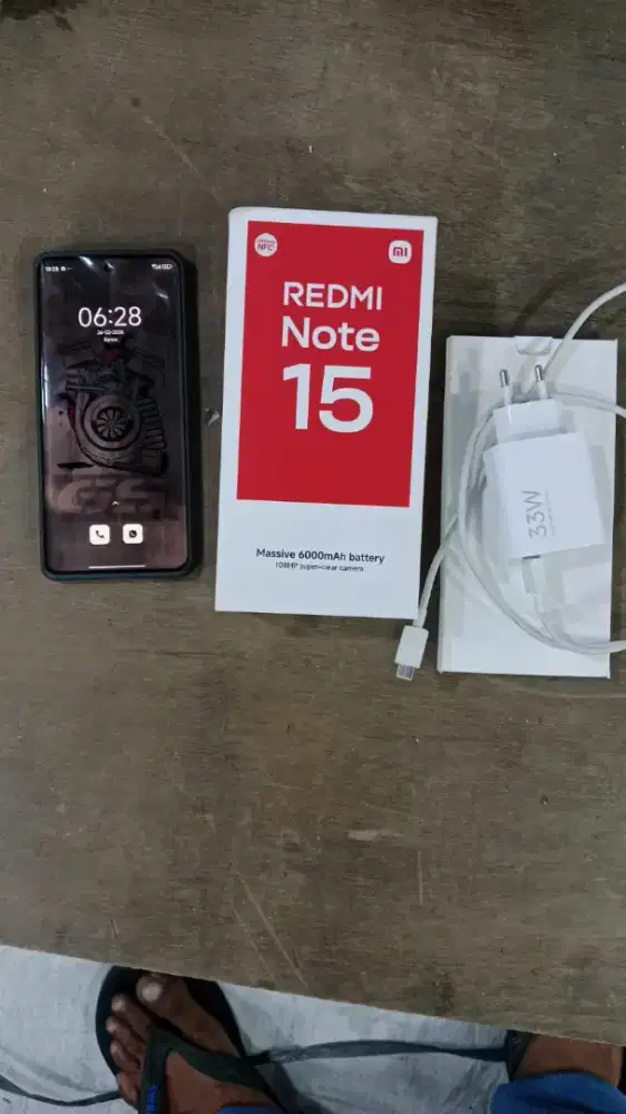 Redmi note 15 4g pemakaian 1 bulan ram 8/256 original fullset