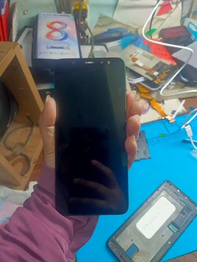 LCD SAMSUNG A6PLUS. iNCEL GRATIS PASANG