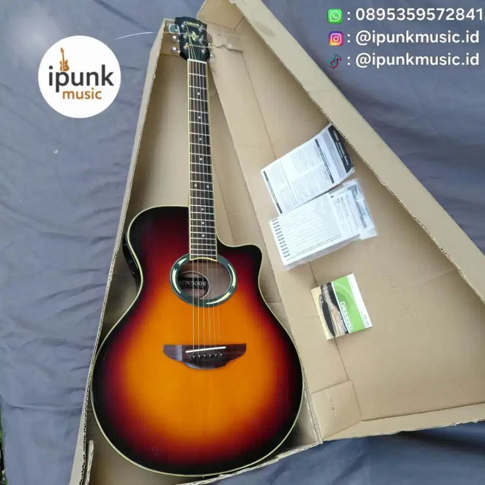 Yamaha APX 500II Original Gitar Akustik Elektrik Cut away senar string