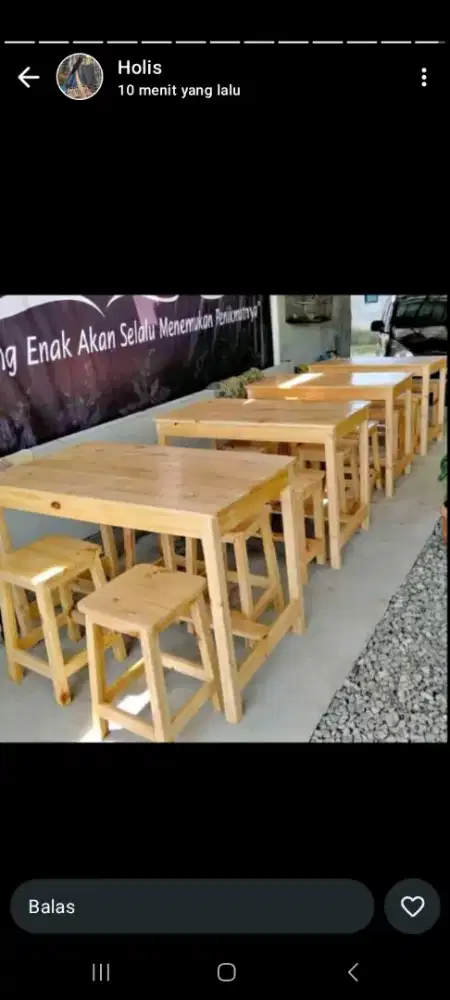 Mija makan 4 kursi 1 mija murah meriah