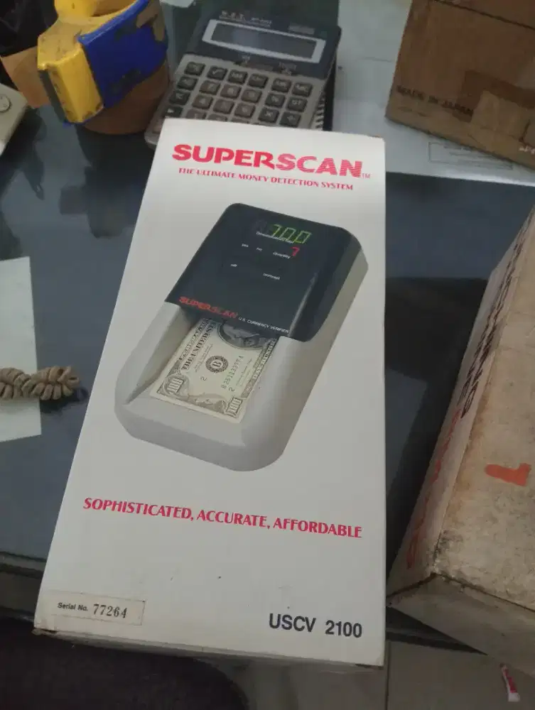 Mesin scan uang type superscan  uscv2100