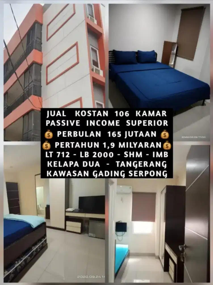 JUAL KOST KOSAN KOSTAN KAWASAN GADING SERPONG KELAPA DUA TANGERANG