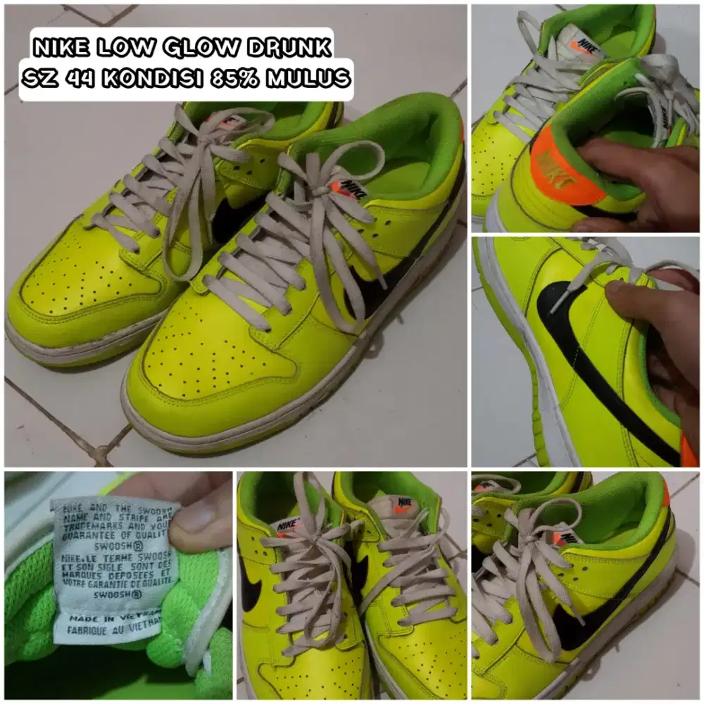Nike dunk low glow sz 44 Murmer siap kirim