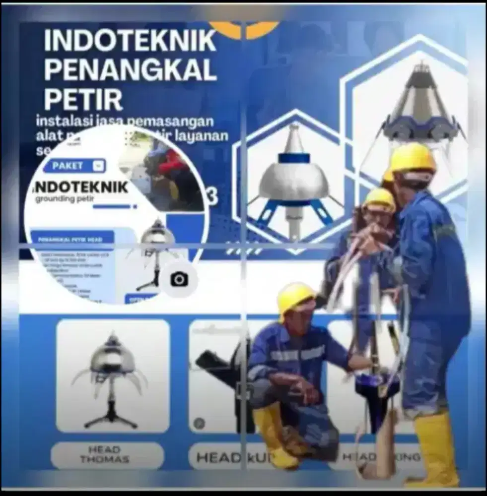 Ahli jasa pasang penangkal petir Sukawangi Sukatani Sukamakmur Bekasi