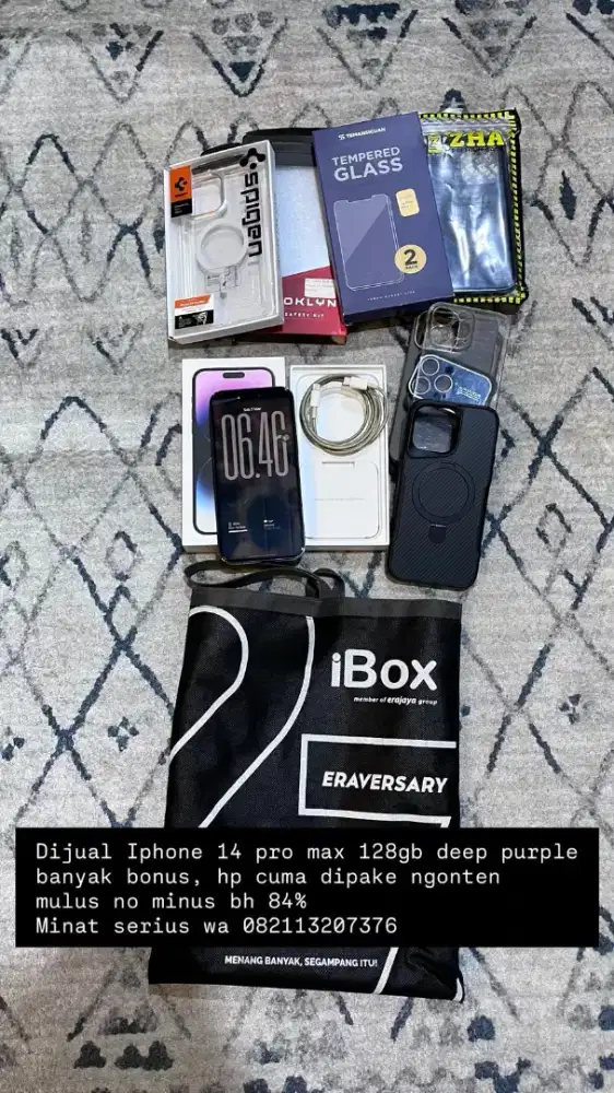 JUAL CEPAT IPHONE 14 PRO MAX 128GB IBOX