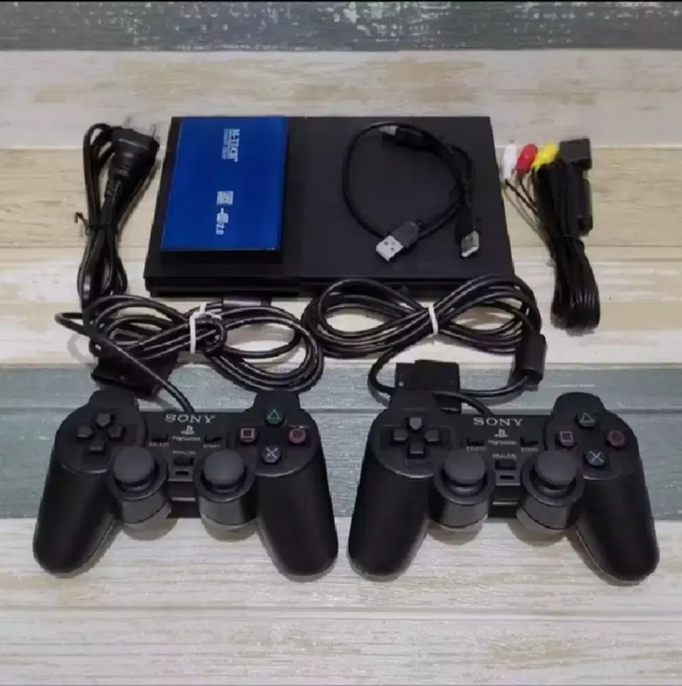 PS2 slim hardisk 40GB mulus siap pakai