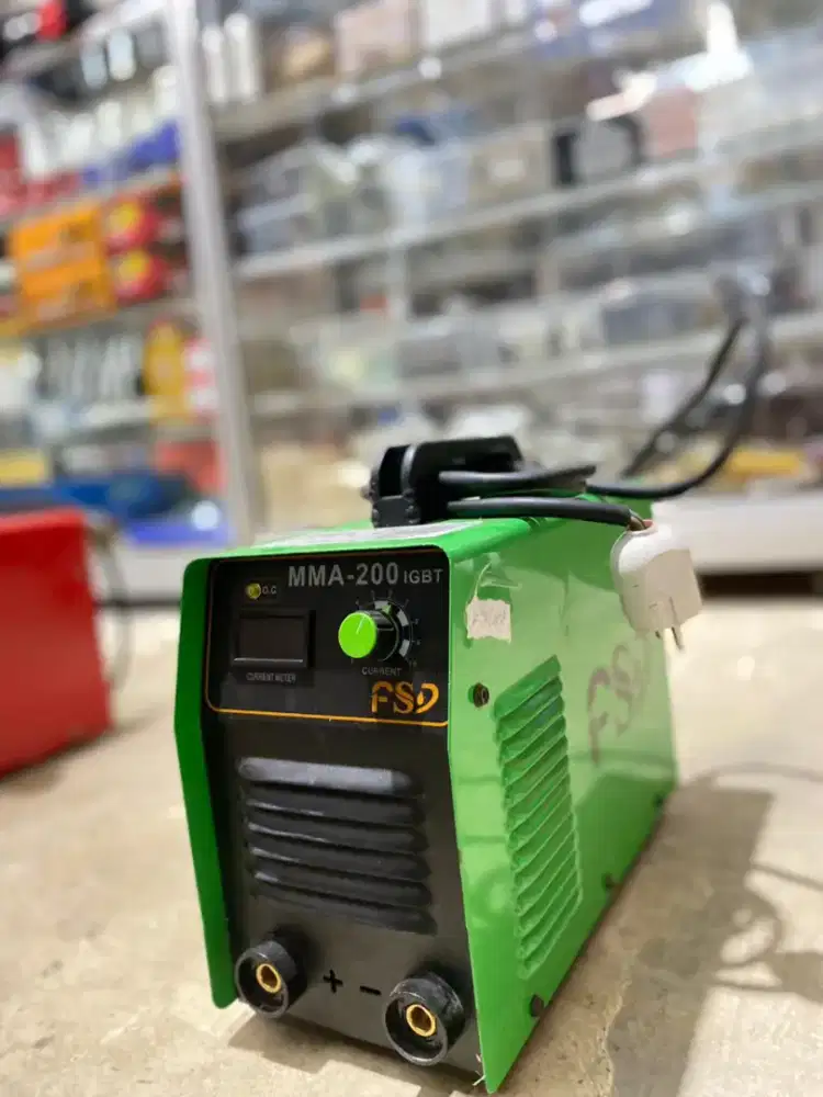MESIN LAS BEKAS MMA 200A FSD SMAW STIK LISTRIK INVERTER 1 PHASE