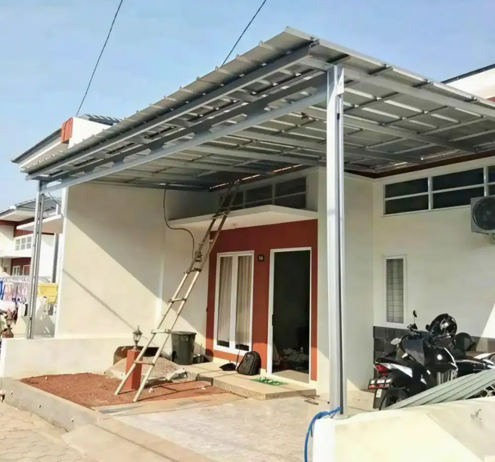 Pasang kanopi baja ringan