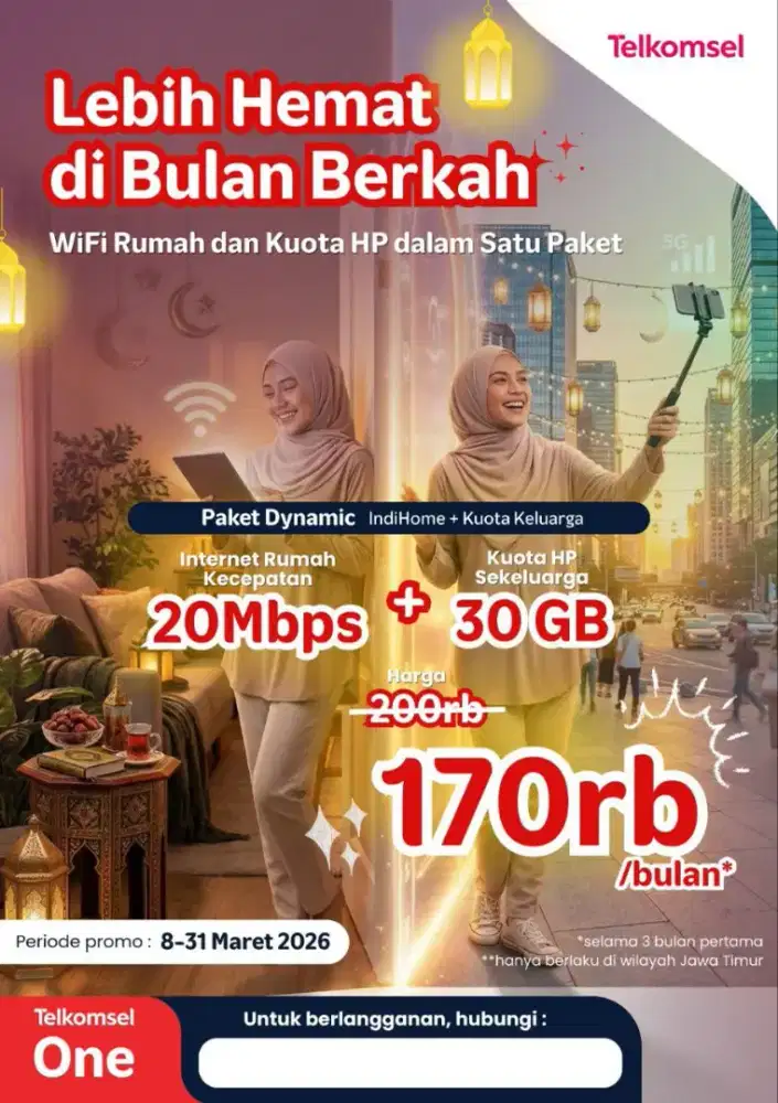 Promo Ramadhan pasang baru wifi indihome