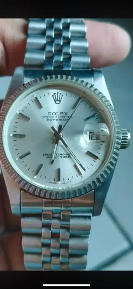 Rolex datejust 16234 nopin hole 1:1 normal men size