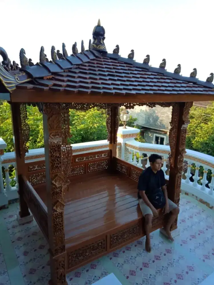 Gazebo saung ukuran 225cm