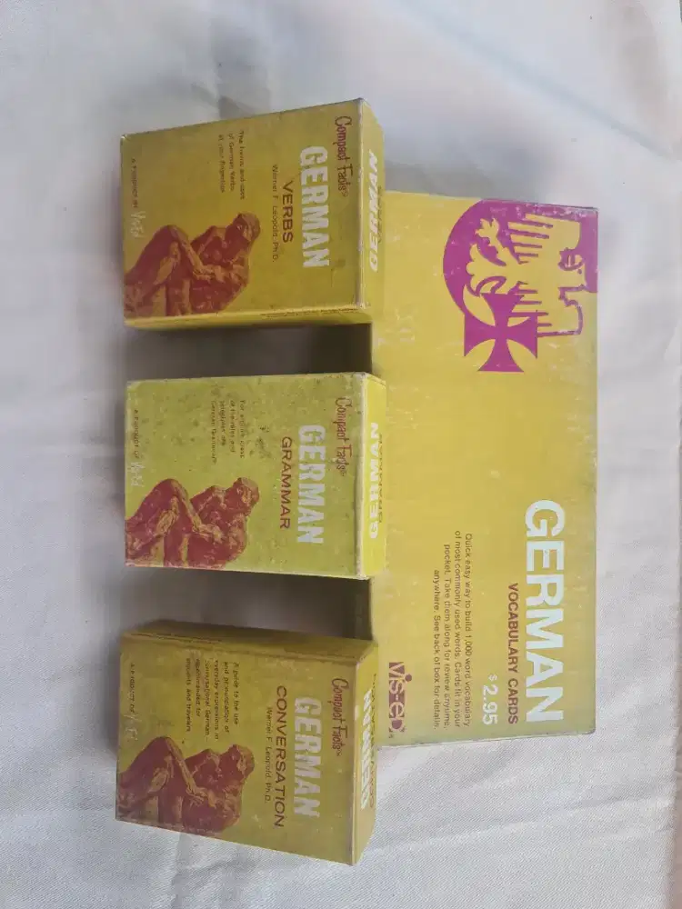 Kartu Bahasa German Vocabulary Cards Set, Vis-Ed 1000 Flash Cards