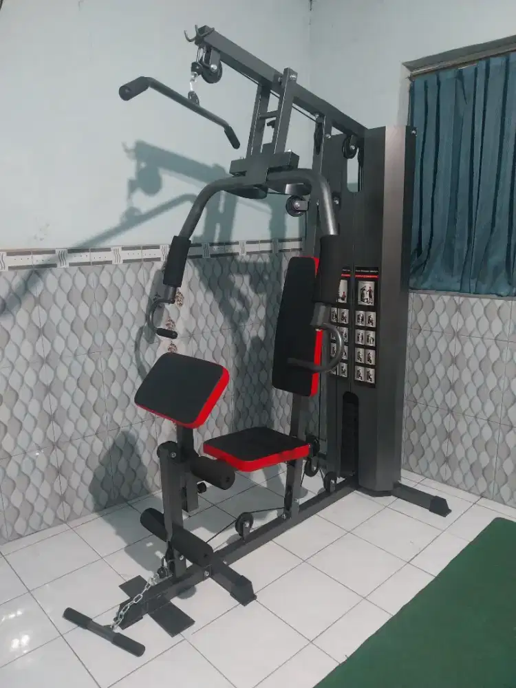 ALAT FITNESS KEBUGARAN HOME GYM 1 SISI BARU COD PLUS RAKIT