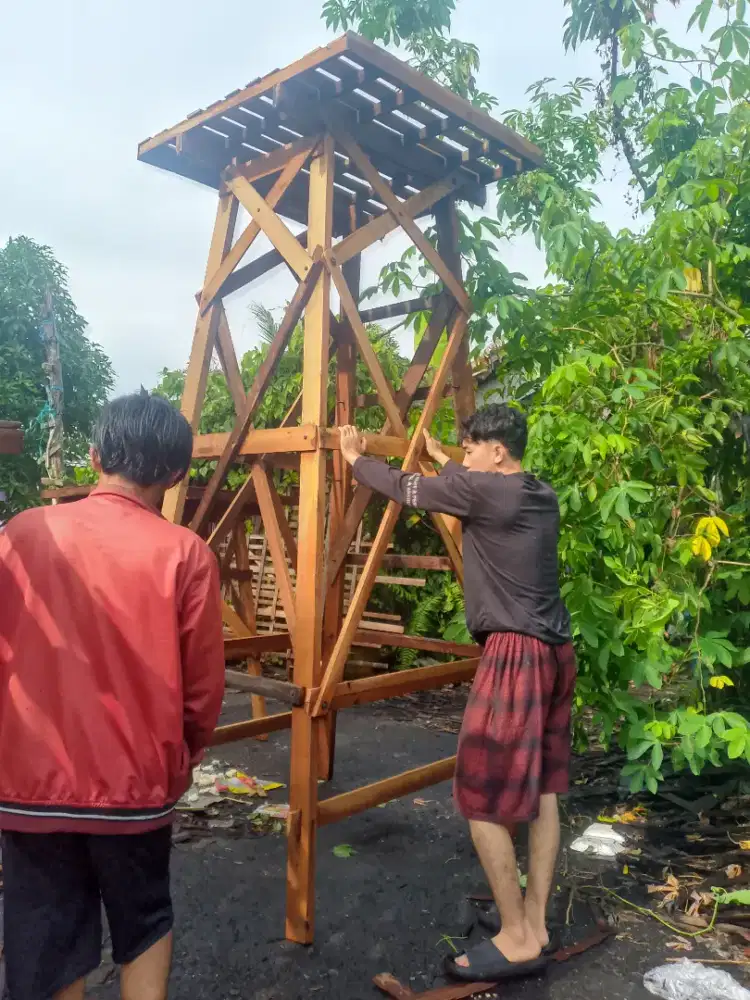 Tempat tandon menara ulin