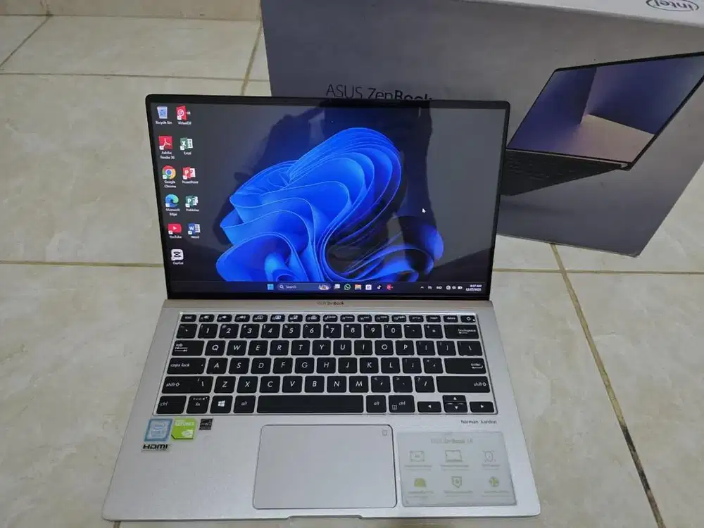 Asus zenbook UX433FN 8/512gb core i5 nvidia mx150 fullset resmi INDO