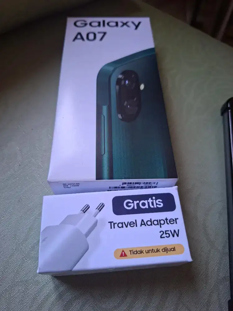 Jual hp galaxy A07 pemakaian 1 bln
