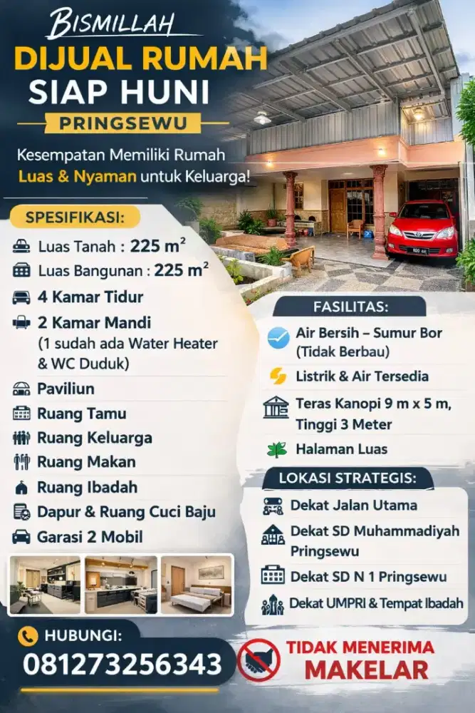 Di jual secepatnya Rumah di tengah kota