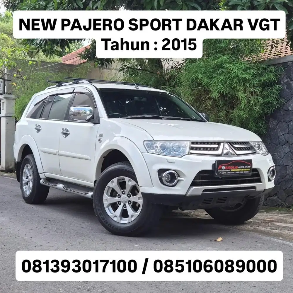 Plat AD, NEW PAJERO SPORT DAKAR VGT
Tahun : 2015