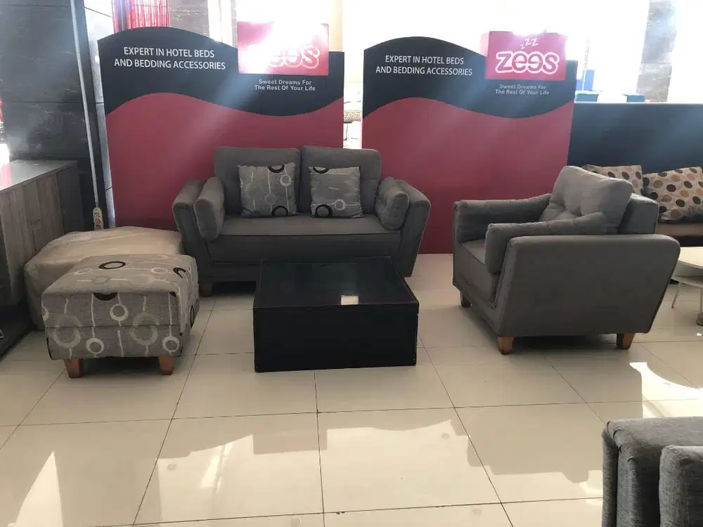 SOFA GZ ALMIRA 2 1 + PUFF KOTAK X