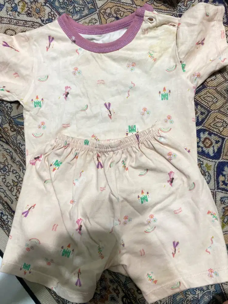 Set bayi Velvet Junior pink lilac