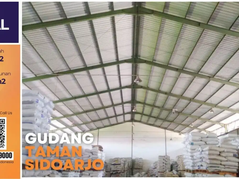 Jual Gudang Logistik Besar SHM di Jemundo – Cocok Distribusi & Produksi