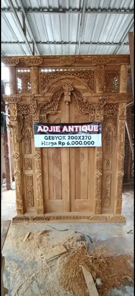 Gebyok pintu ukir termurah berkualitas