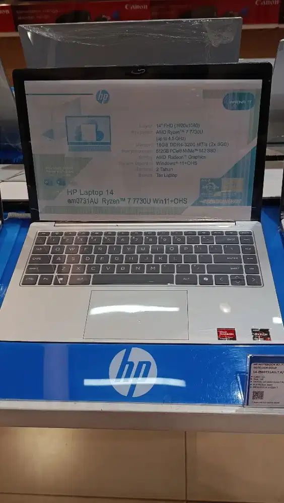 HP NOTEBOOK R7-7730U 16/512GB