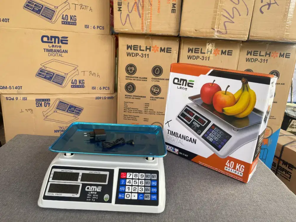 QME timbangan buah digital harga baru max beban 40 kg