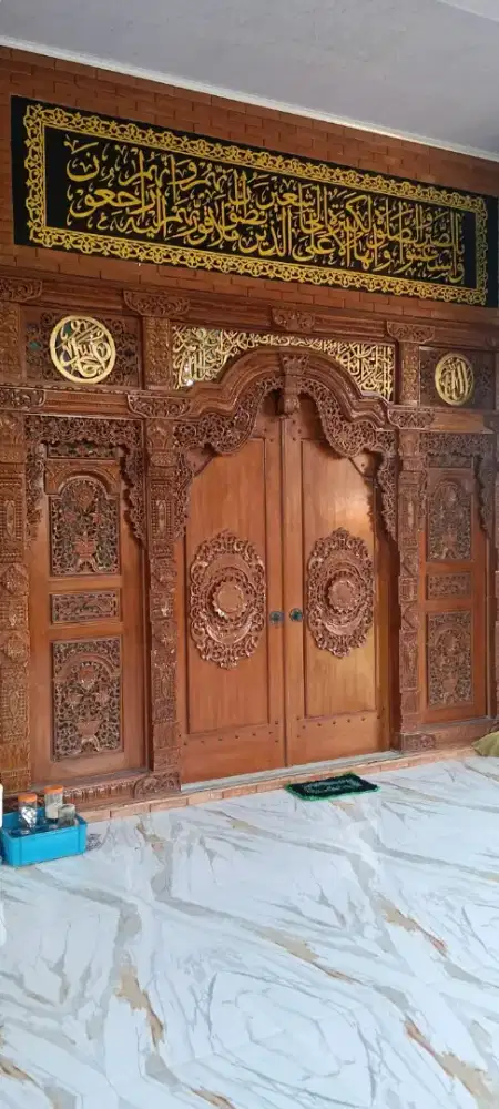 Kusen pintu ukir Jepara lebar 400cm
