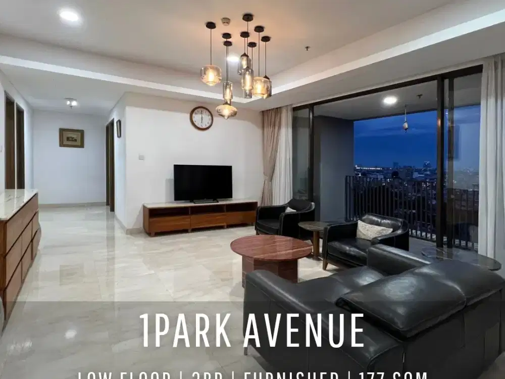 Apartemen 1Park Avenue Tower King 3BR Fully Furnished View Gunung Siap Huni