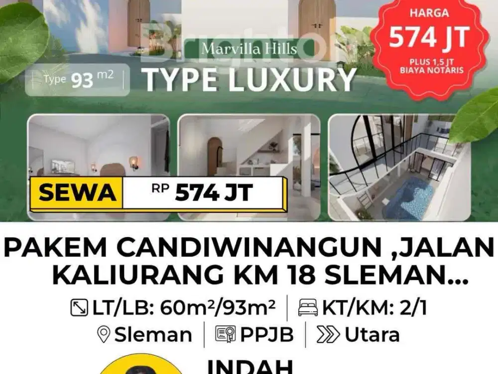 villa private pool di kawasan marvilla hills the palm and district type luxury