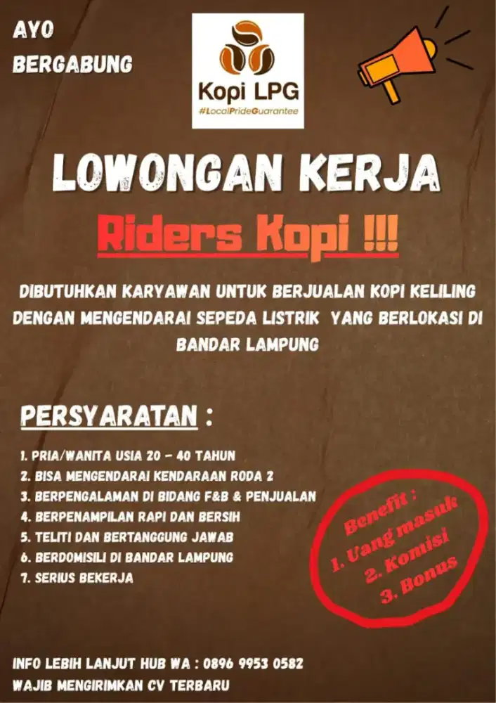 Riders kopi keliling