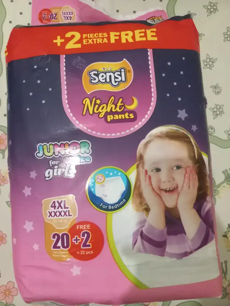 Pempers Sensi Night Pants Girls Uk 4XL XXXXL