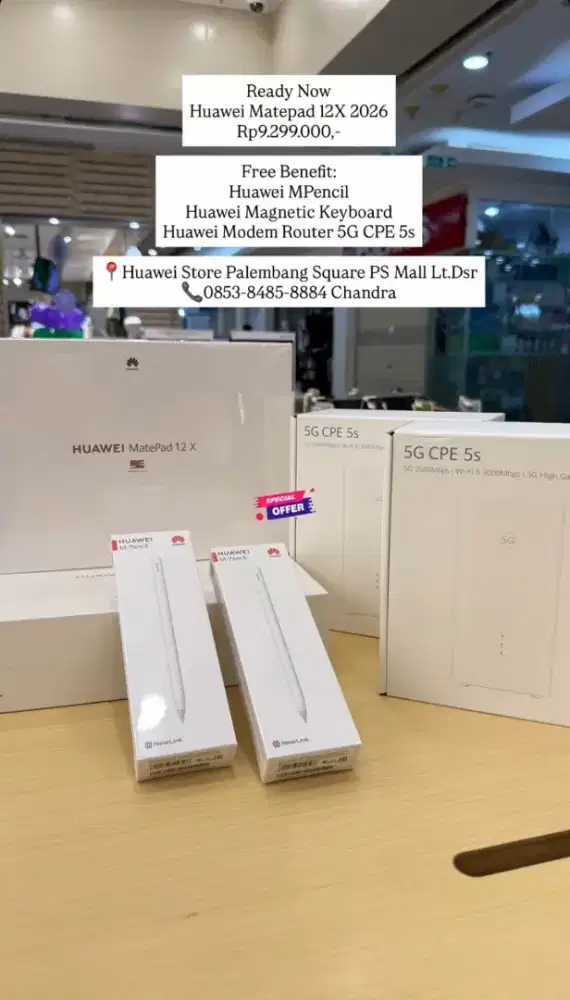 Ready Stock Huawei MatePad 12X 2026
