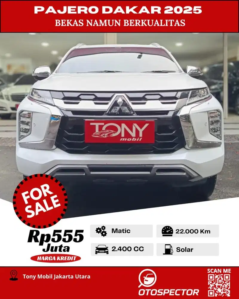 #Tony Mobil# Mitsubishi Pajero Dakar Facelift New Model Putih 2025