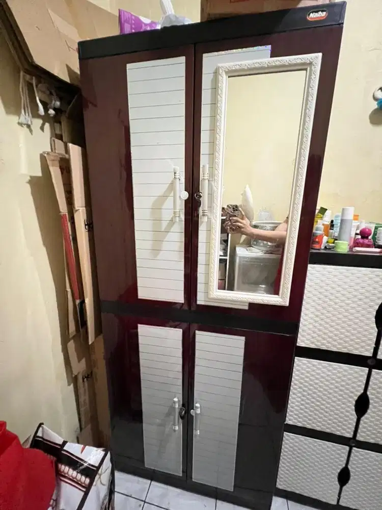 Lemari Plastik Naiba ADA CERMIN‼️