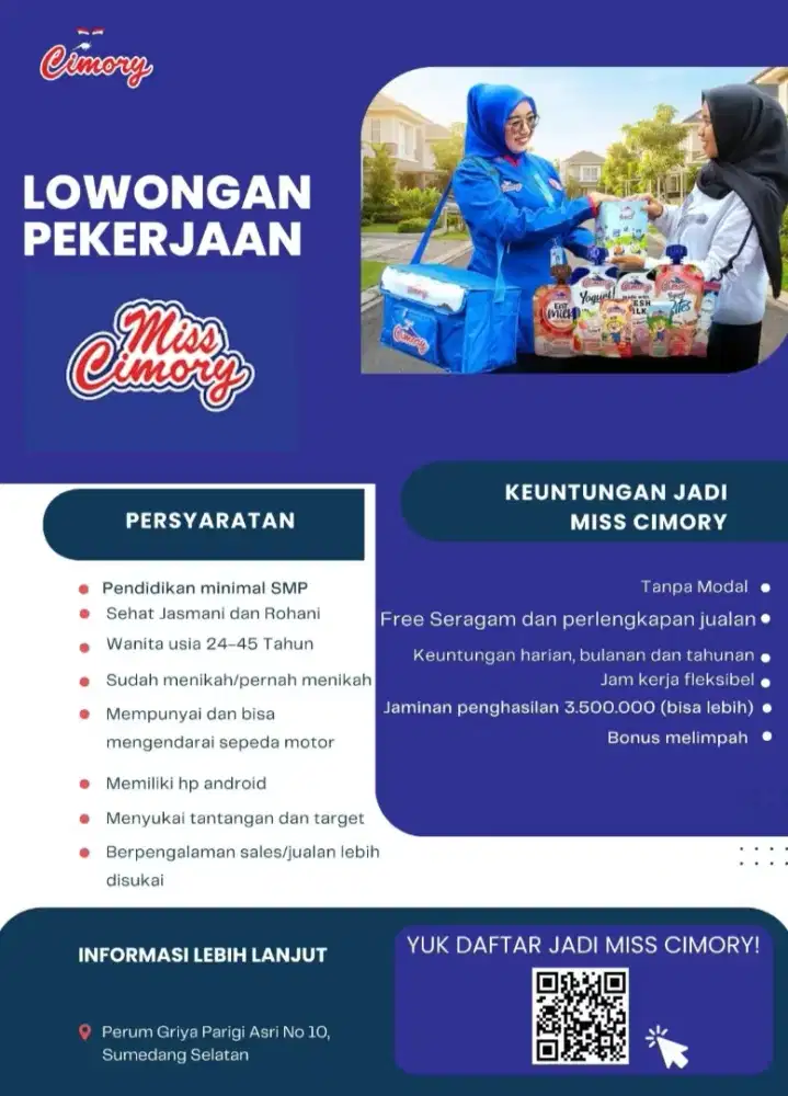 LOWONGAN KERJA SALES MISS CIMORY