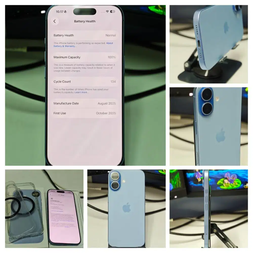 iPhone 17 256GB Blue non Pro Fullset iBox Like new BH 100% bonus
