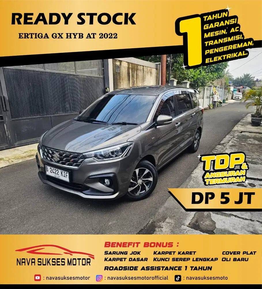TDP 5 JUTA - ERTIGA GX HYB AT 2022